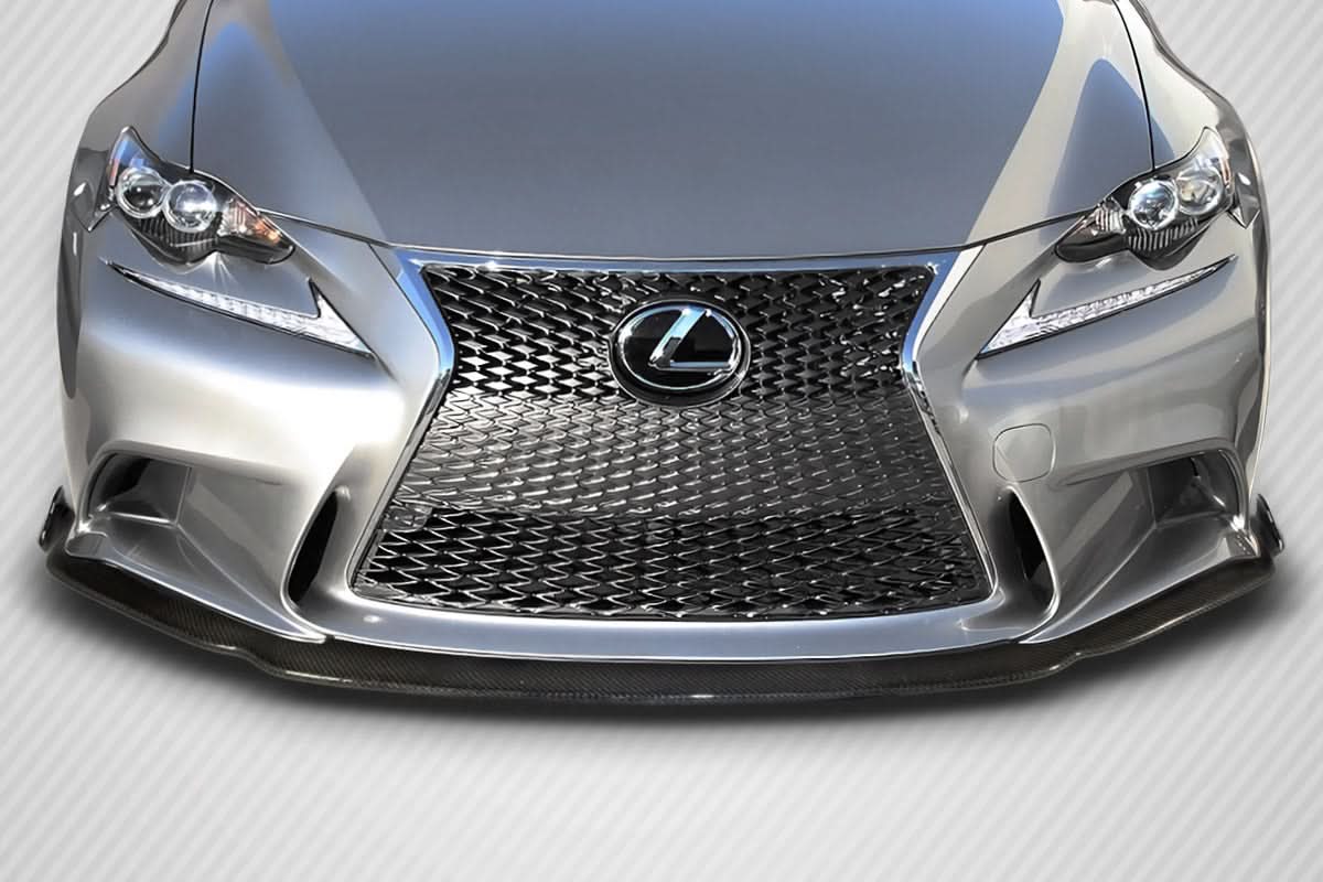 2014-2016 Lexus IS Series AM Design Style Front Lip Spoiler - Carbon Fiber