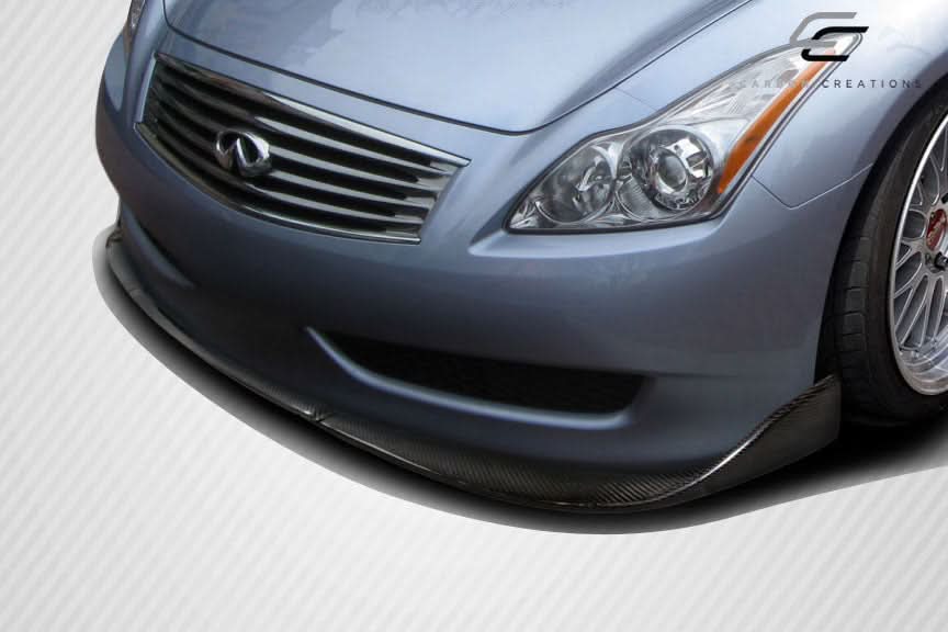 2008-2015 Infiniti G37 Q60 Chronos Style Front Lip Spoiler - Carbon
