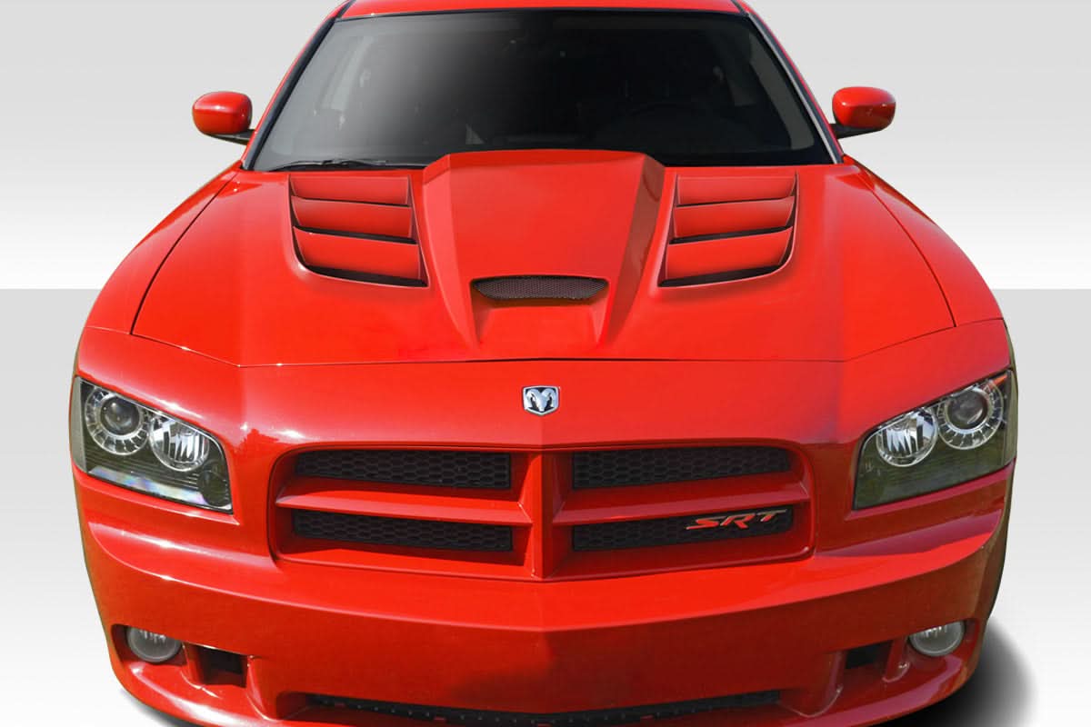 2006-2010 Dodge Charger Viper Look Hood - 1 Piece - FRP