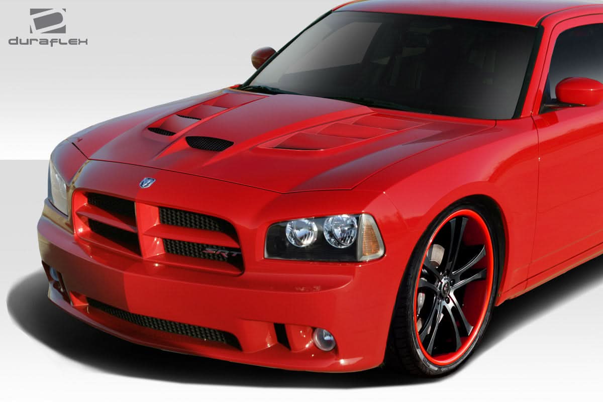2006-2010 Dodge Charger Viper Look Hood - 1 Piece - FRP