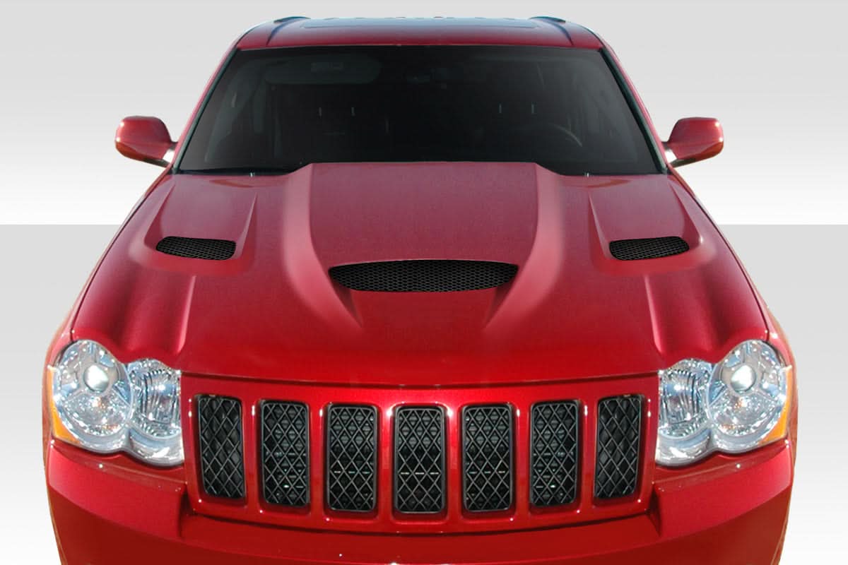 2005-2010 Jeep Grand Cherokee Hellcat Look Hood - 1 Piece - FRP