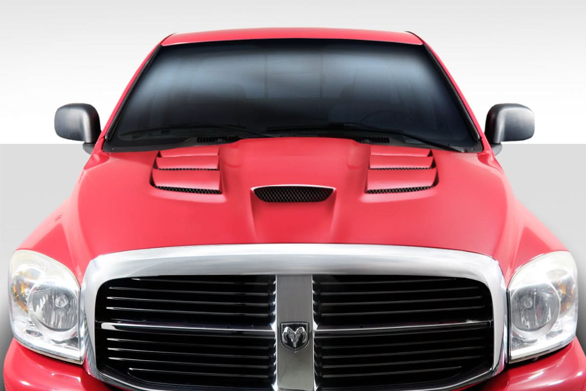 2002-2008 Dodge Ram Viper Look Hood - 1 Piece - FRP