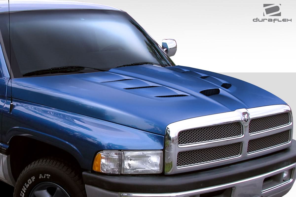 1994-2001 Dodge Ram Viper Look Hood - 1 Piece - FRP