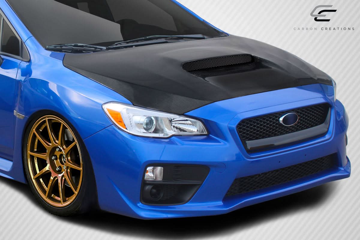 2015-2021 Subaru WRX Dritech OEM Look Hood - Carbon Fiber