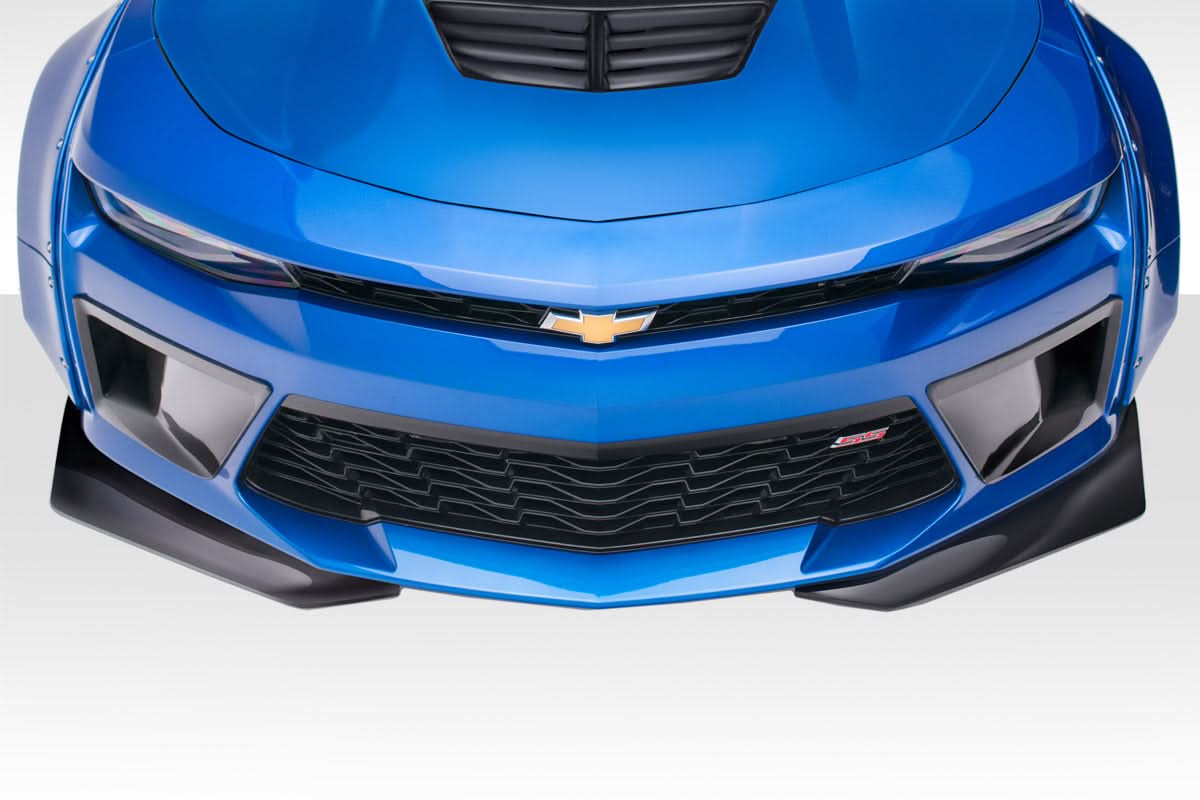 2016-2018 Chevrolet Camaro V8 Grid Style Front Splitters - 2 Piece