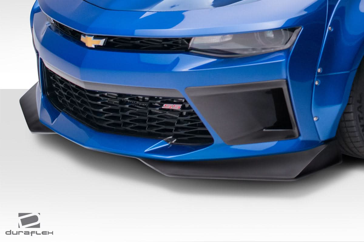 2016-2018 Chevrolet Camaro V8 Grid Style Front Splitters - 2 Piece