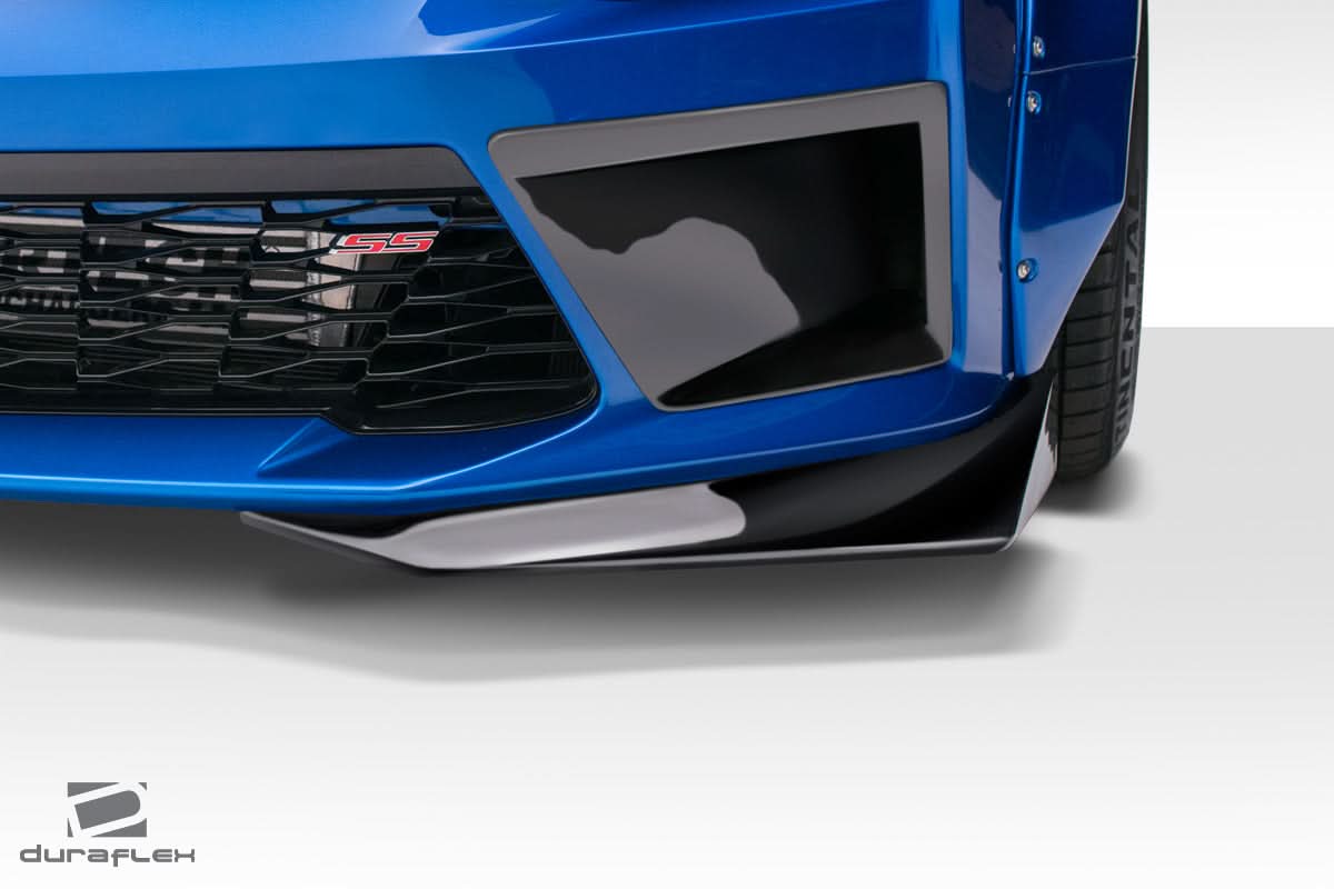 2016-2018 Chevrolet Camaro V8 Grid Style Front Splitters - 2 Piece