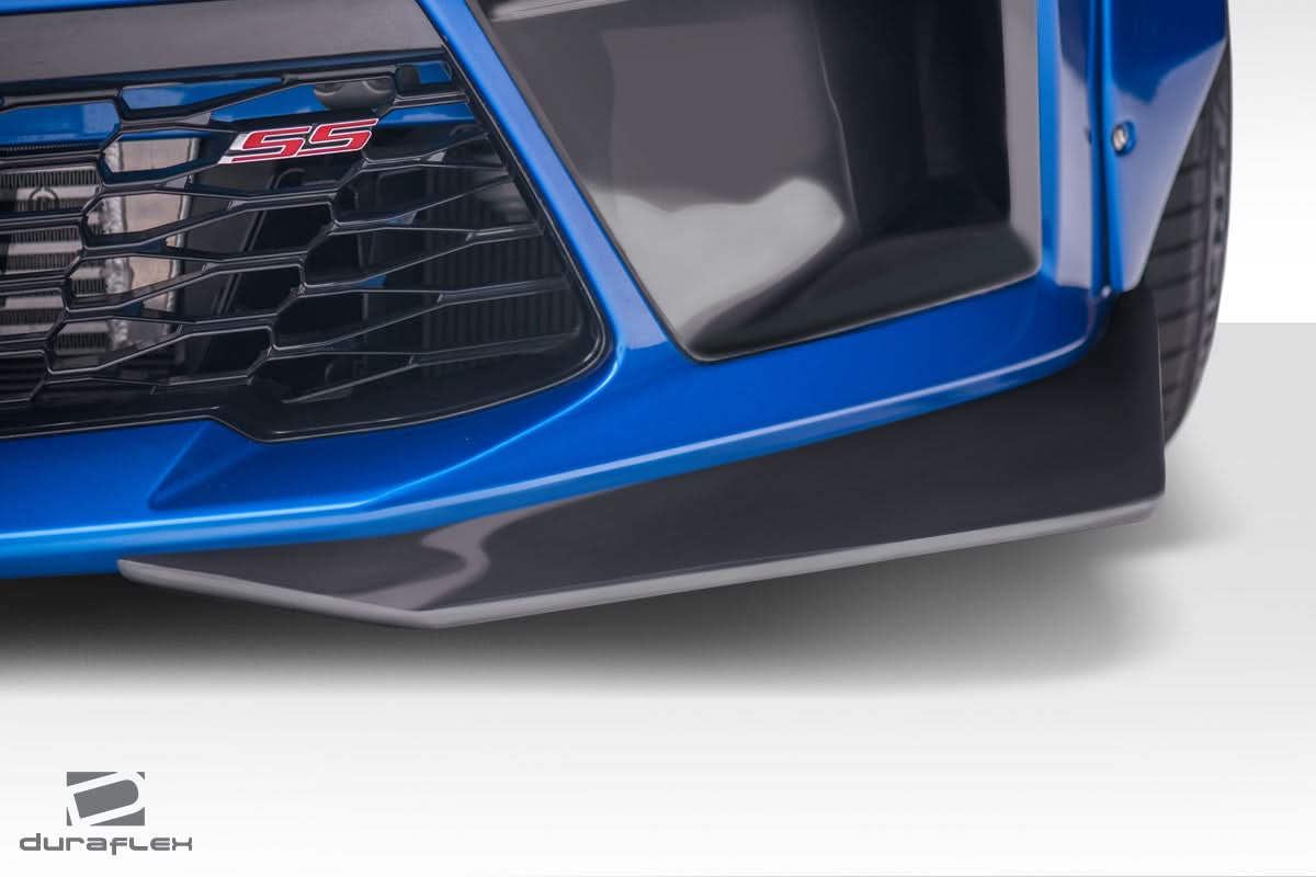 2016-2018 Chevrolet Camaro V8 Grid Style Front Splitters - 2 Piece