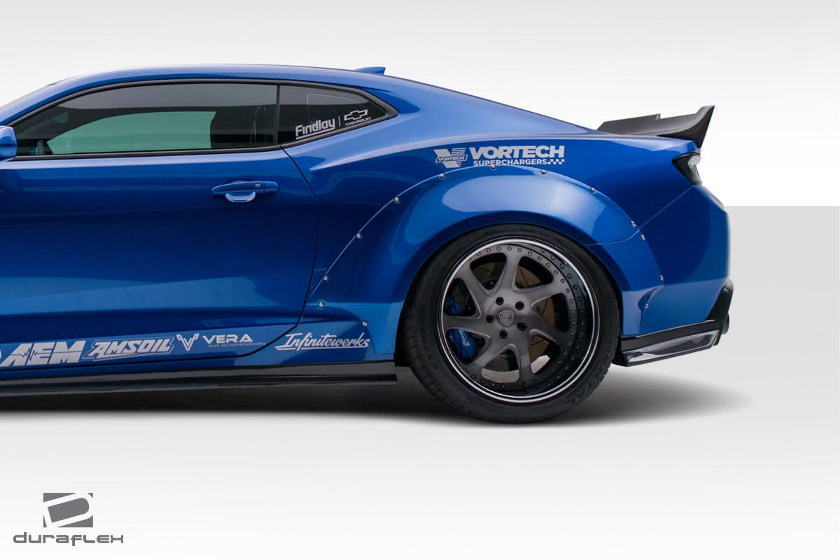 2016-2018 Chevrolet Camaro Grid Style Rear Fender Flares - FRP