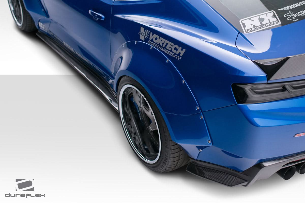 2016-2018 Chevrolet Camaro Grid Style Rear Fender Flares - FRP