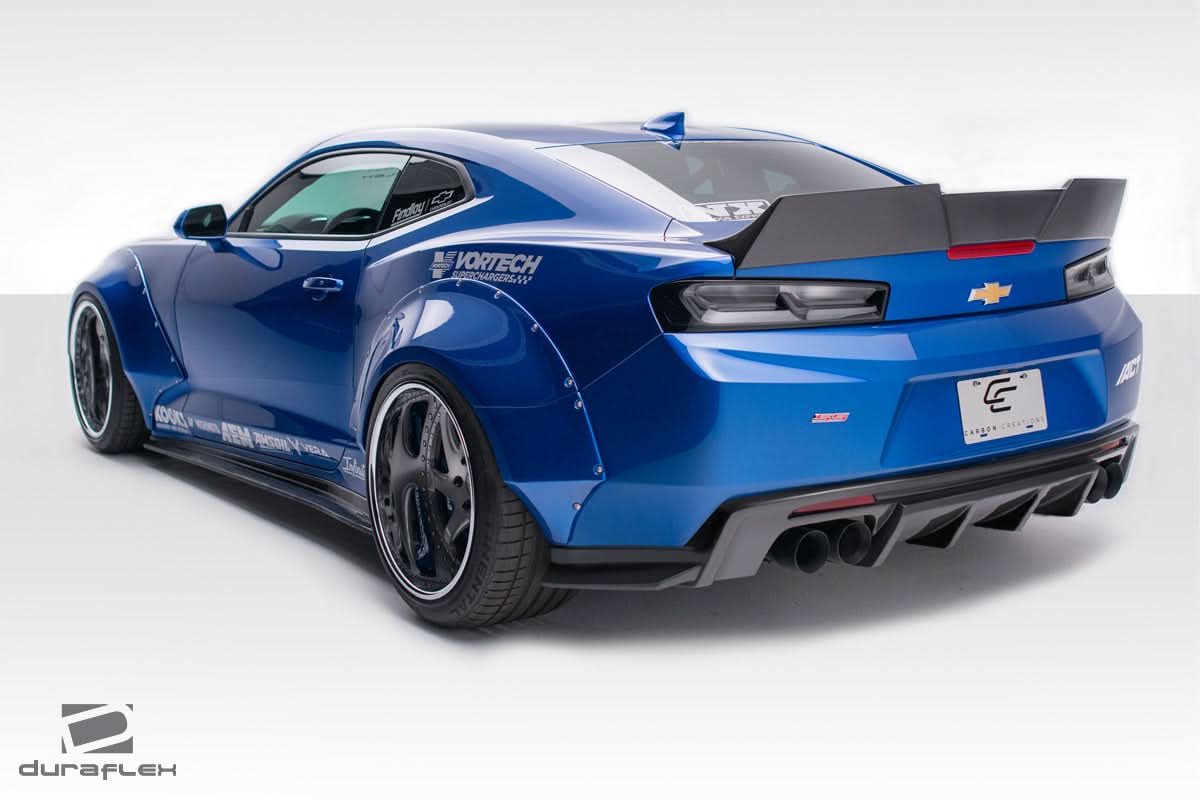 2016-2018 Chevrolet Camaro Grid Style Rear Fender Flares - FRP