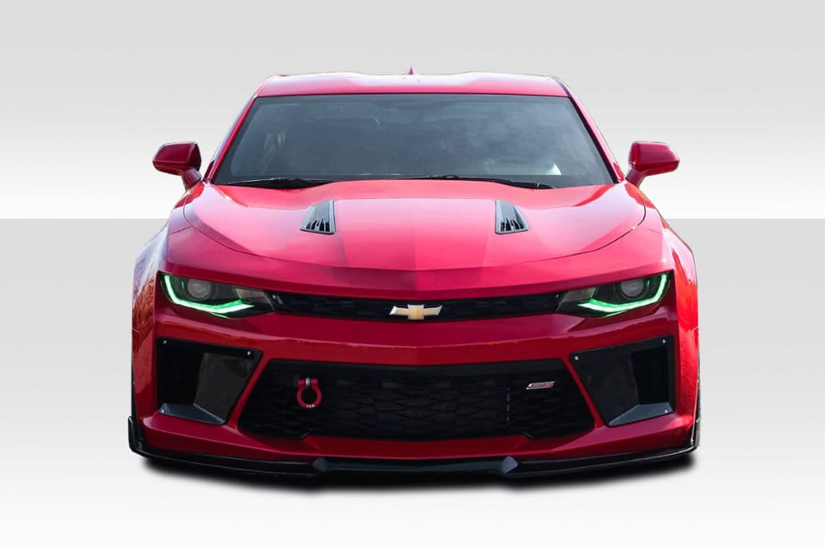 2016-2018 Chevrolet Camaro Grid Style Front Bumper Air Duct Extensions - FRP