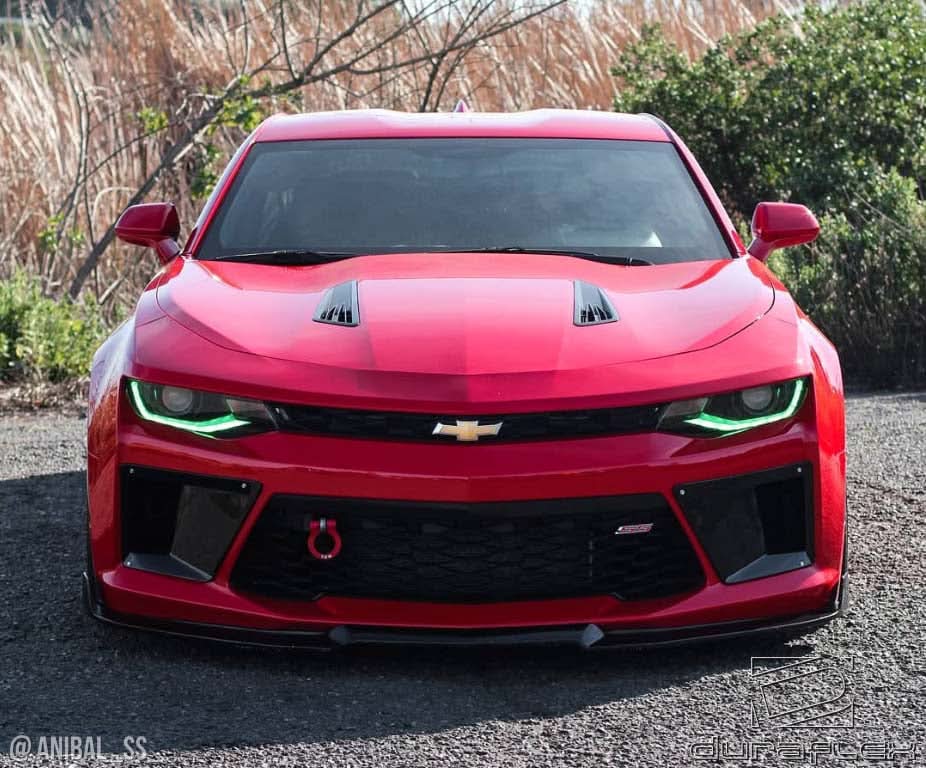 2016-2018 Chevrolet Camaro Grid Style Front Bumper Air Duct Extensions - FRP