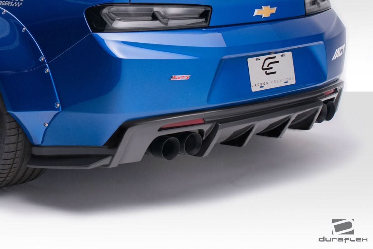 2016-2018 Chevrolet Camaro Grid Style Rear Diffuser - FRP