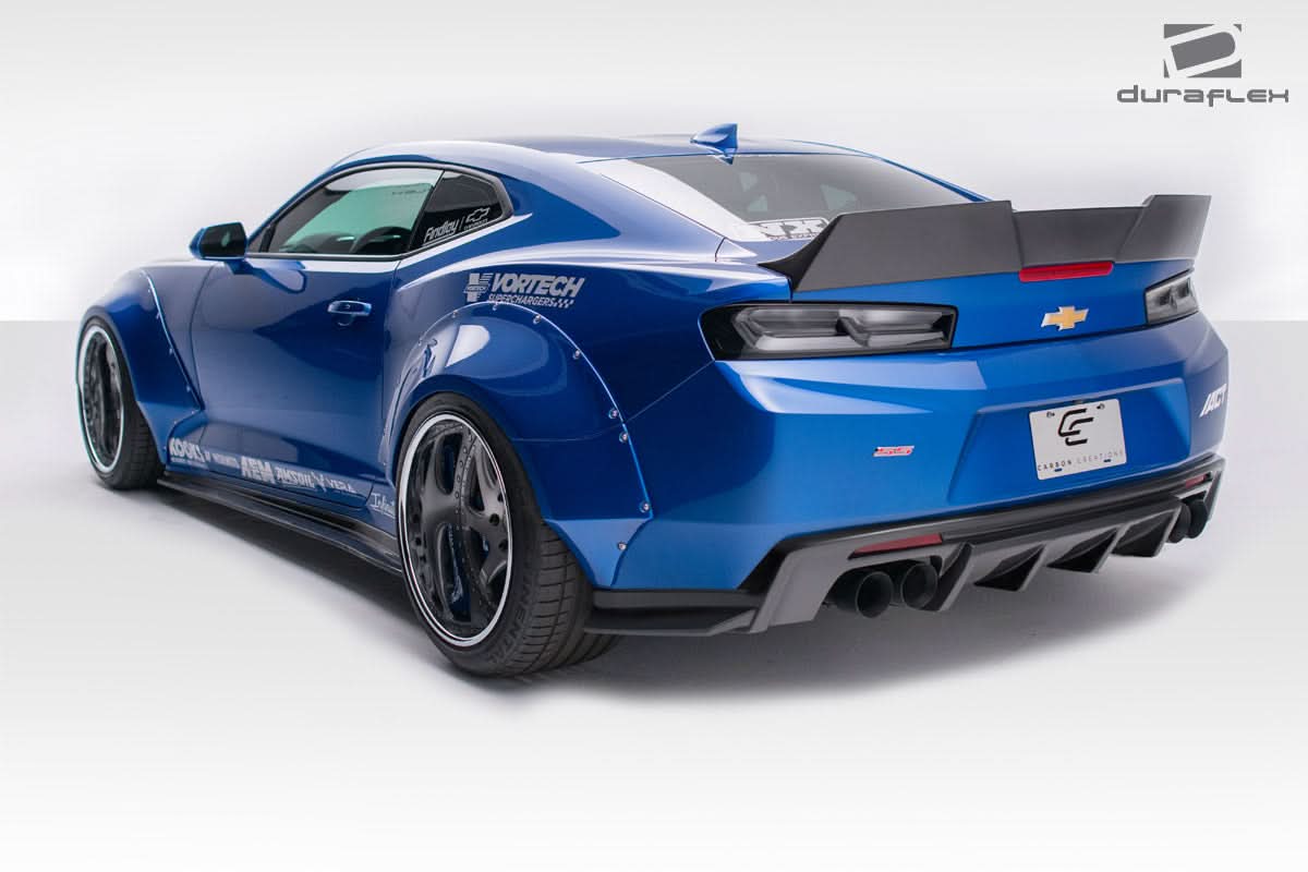 2016-2018 Chevrolet Camaro Grid Style Rear Diffuser - FRP