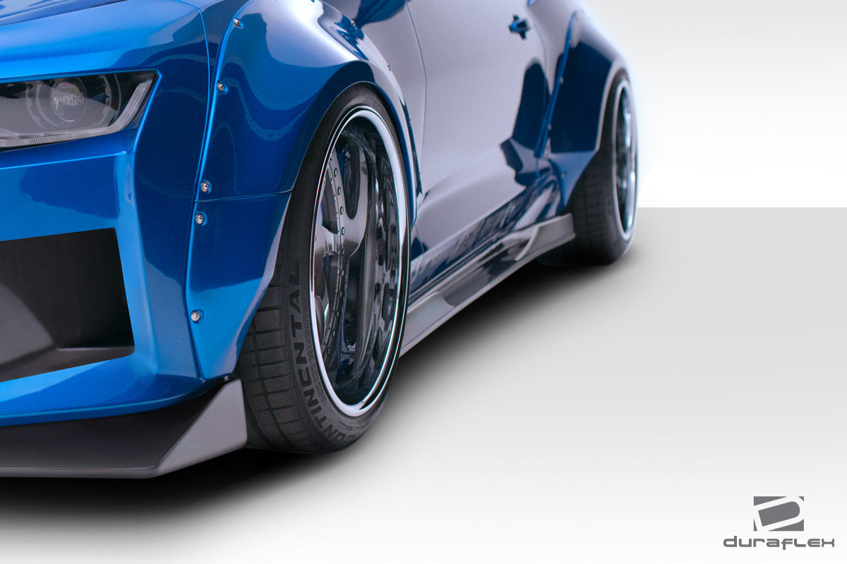 2016-2023 Chevrolet Camaro Duraflex Grid Side Splitters - 6 Piece