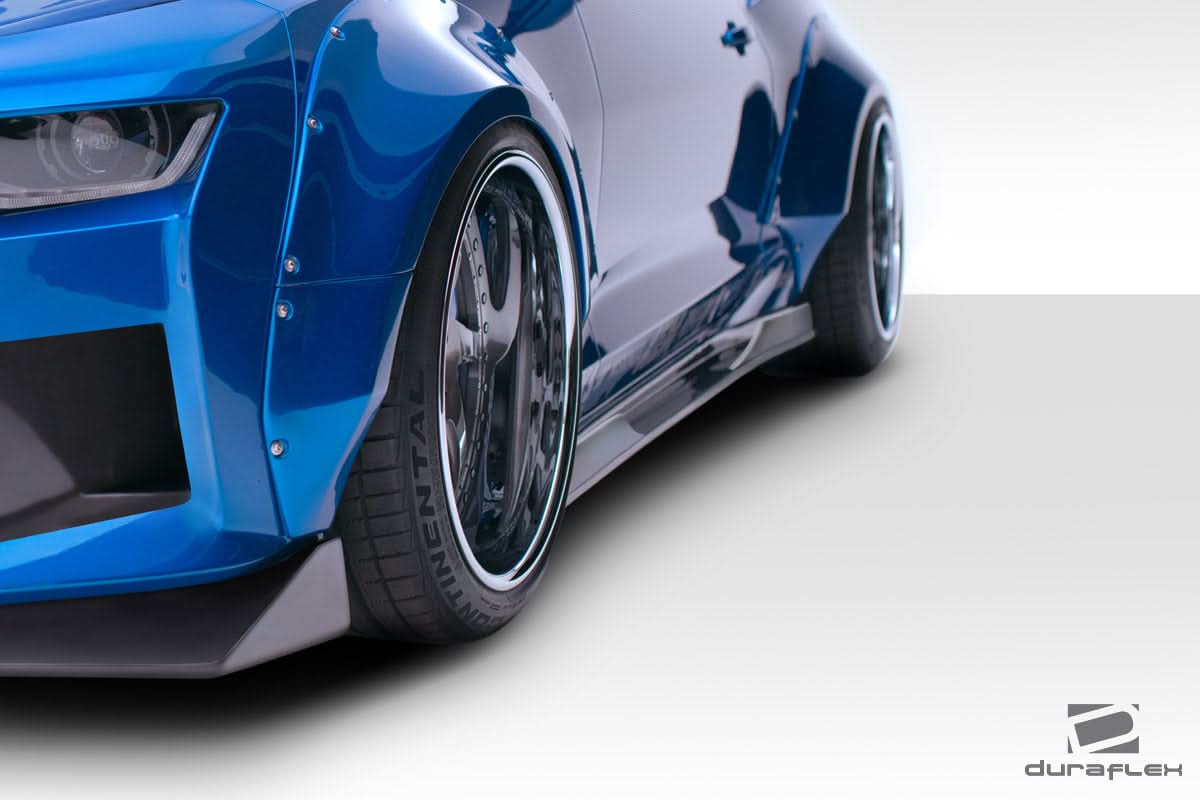 2016-2023 Chevrolet Camaro Grid Style Side Splitters - 6 Piece - FRP