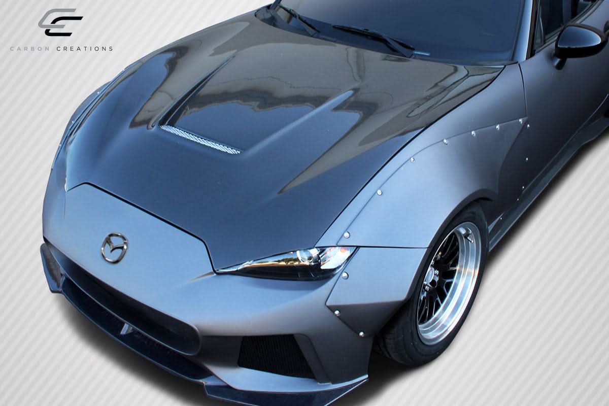 2016-2025 Mazda Miata Circuit Style Hood - Carbon Fiber