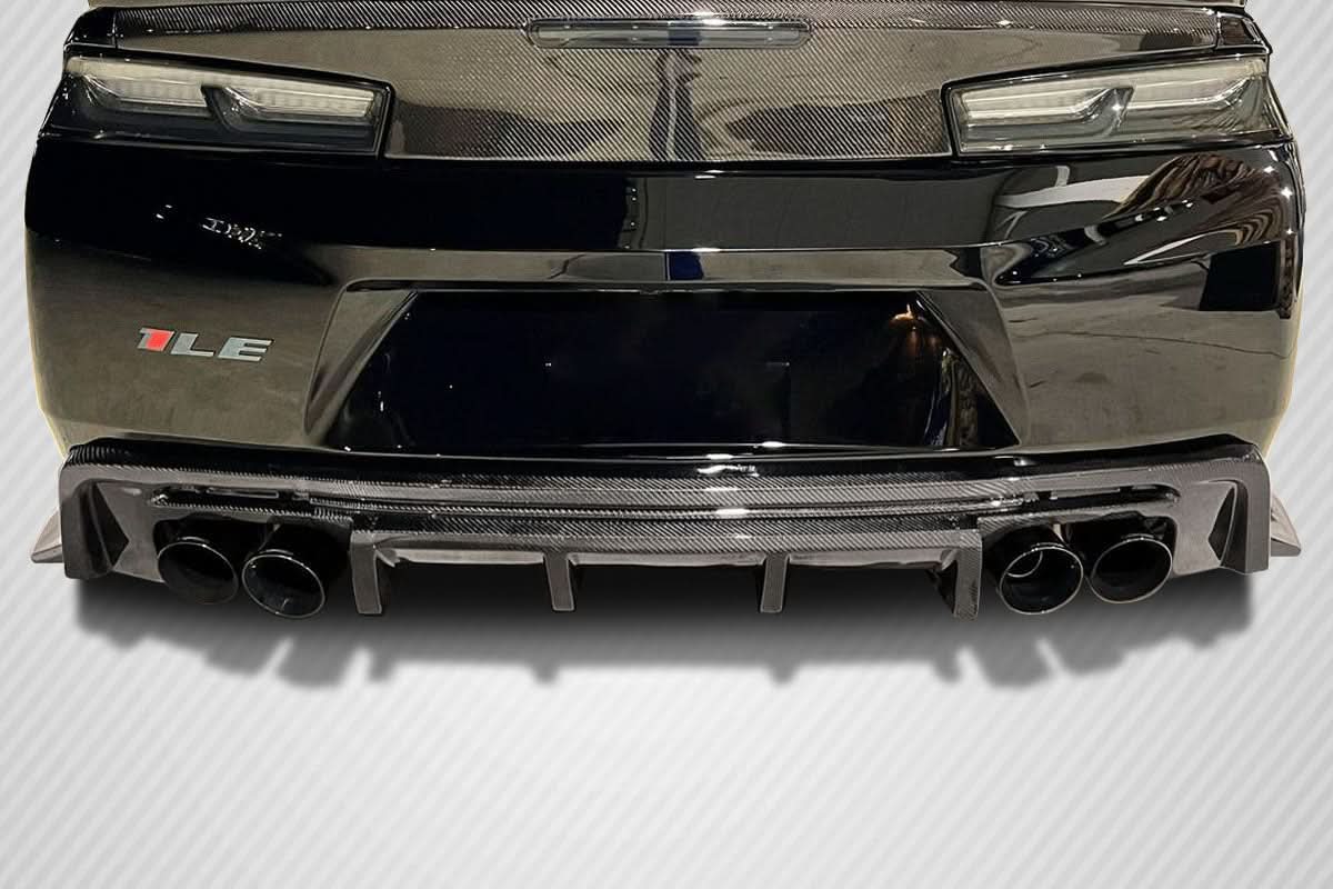2016-2018 Chevrolet Camaro Grid Style Rear Diffuser - Carbon Fiber