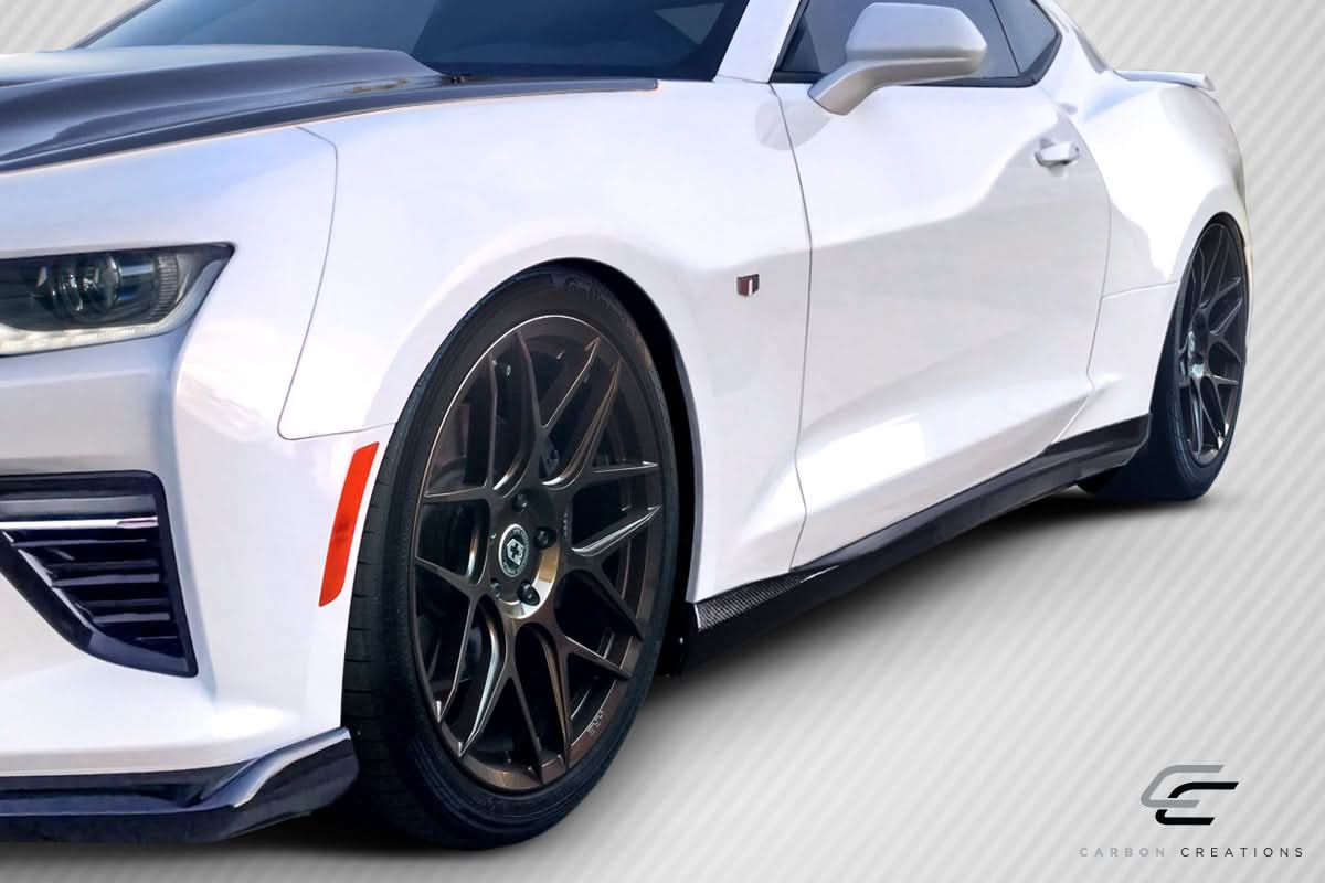 2016-2023 Chevrolet Camaro GM-X Style Side Skirts - Carbon Fiber