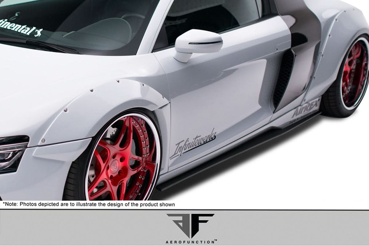 2008-2015 Audi R8 Signature Style Side Skirts - FRP