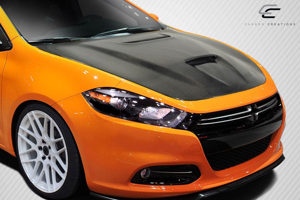 2013-2016 Dodge Dart MP-R Style Hood - Carbon Fiber