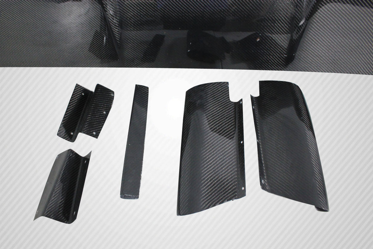 2003-2008 Nissan 350Z Z33 / Infiniti G35 Coupe Carbon Creations TS-1 Rear Diffuser - 6 Piece