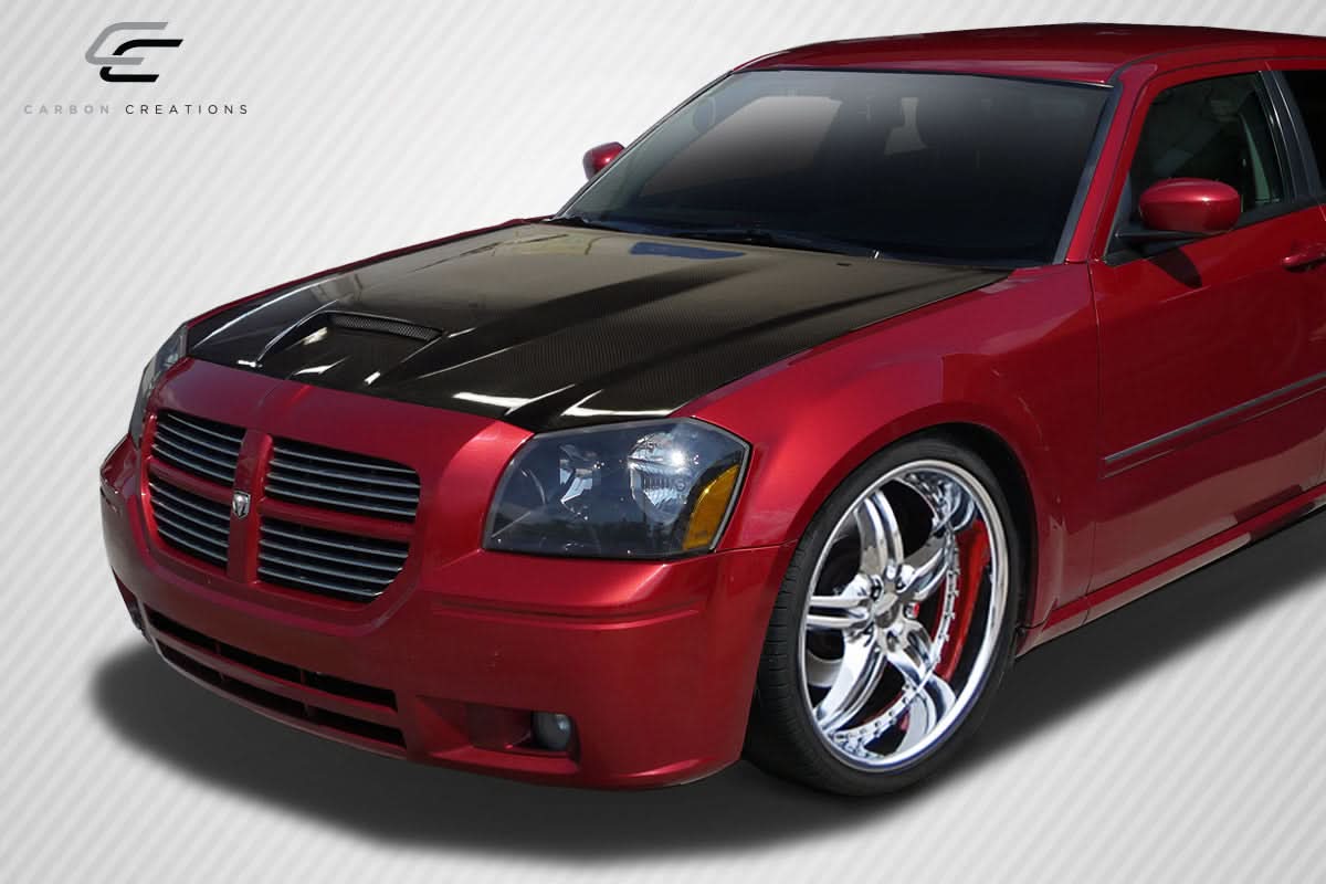 2005-2007 Dodge Magnum SRT Look Hood - Carbon Fiber