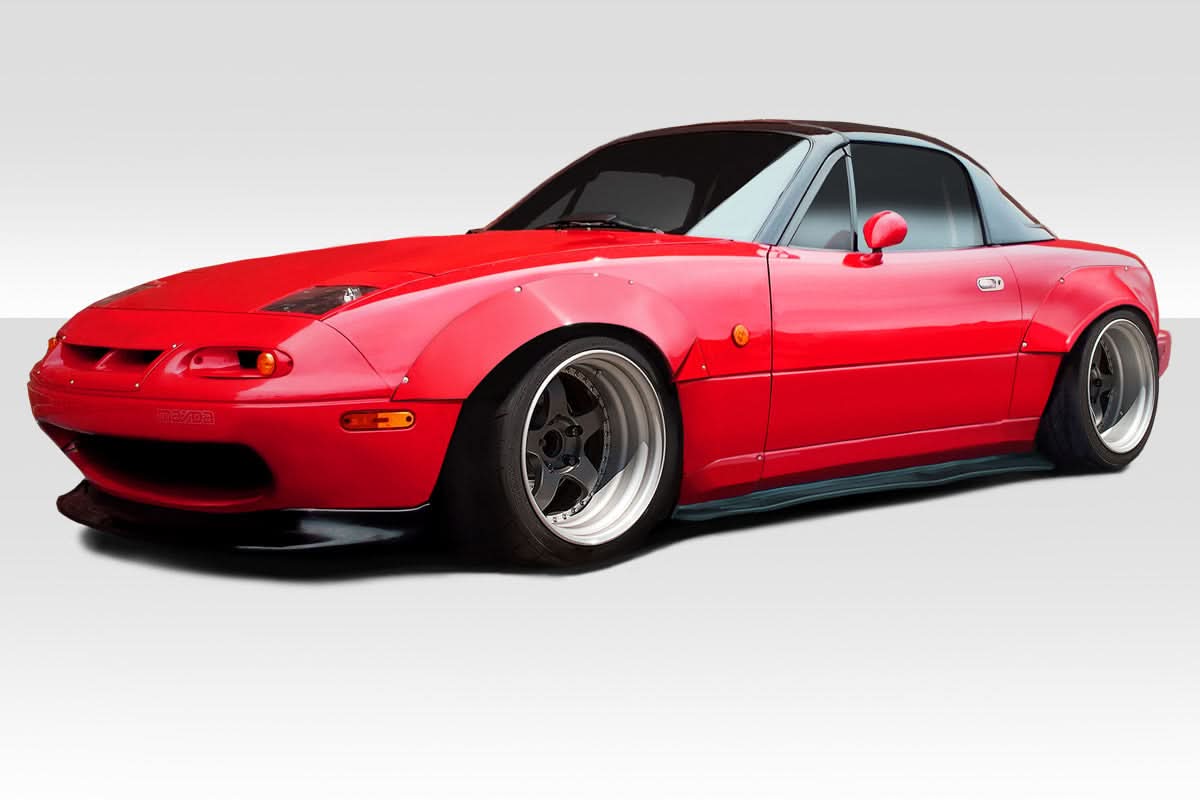 1990-1997 Mazda Miata Circuit Style Fender Flares Kit - 4 Piece - FRP