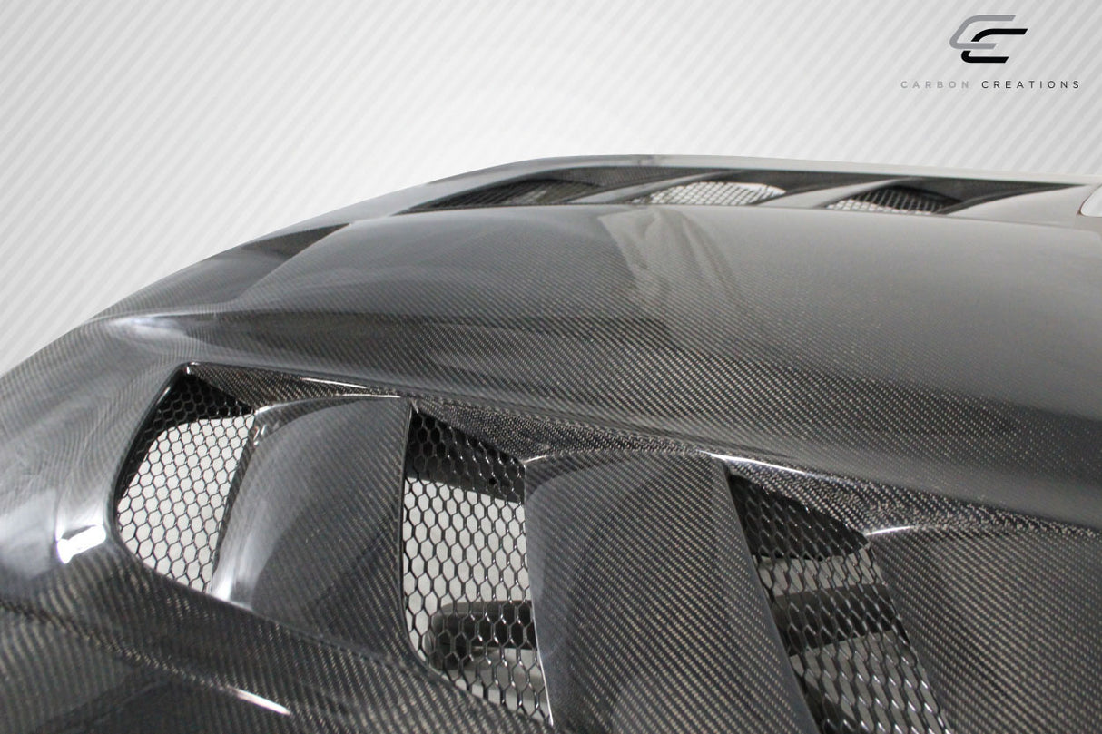 2005-2010 Jeep Grand Cherokee Carbon Creations DriTech Viper Look Hood - 1 Piece