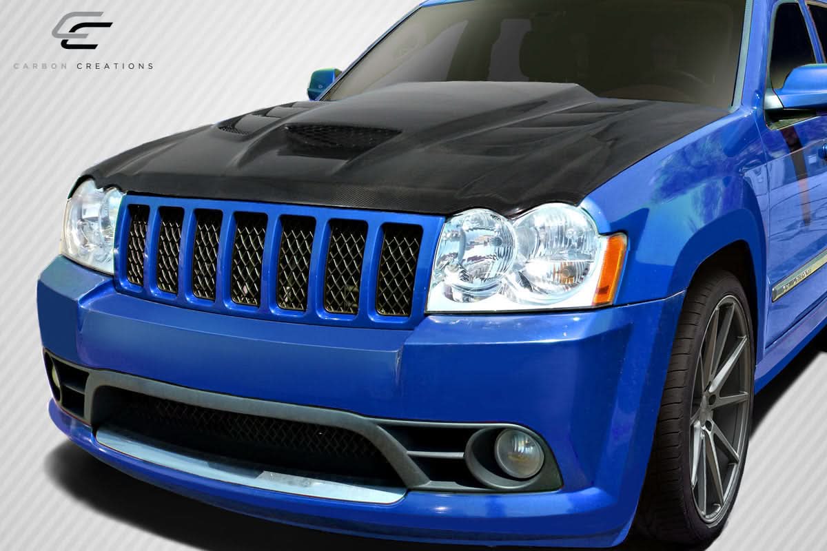 2005-2010 Jeep Grand Cherokee Viper Look Hood - Dry Carbon