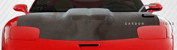 1997-2004 Chevrolet Corvette C5 ZR Edition Style Hood - Carbon Fiber