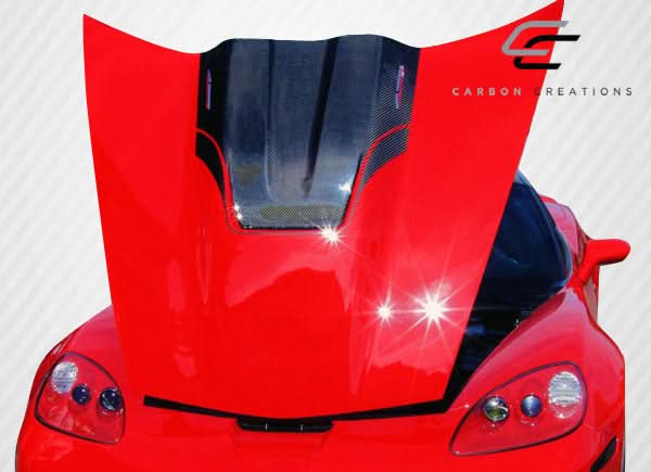 2005-2013 Chevrolet Corvette C6 ZR Edition Style Hood - Carbon Fiber