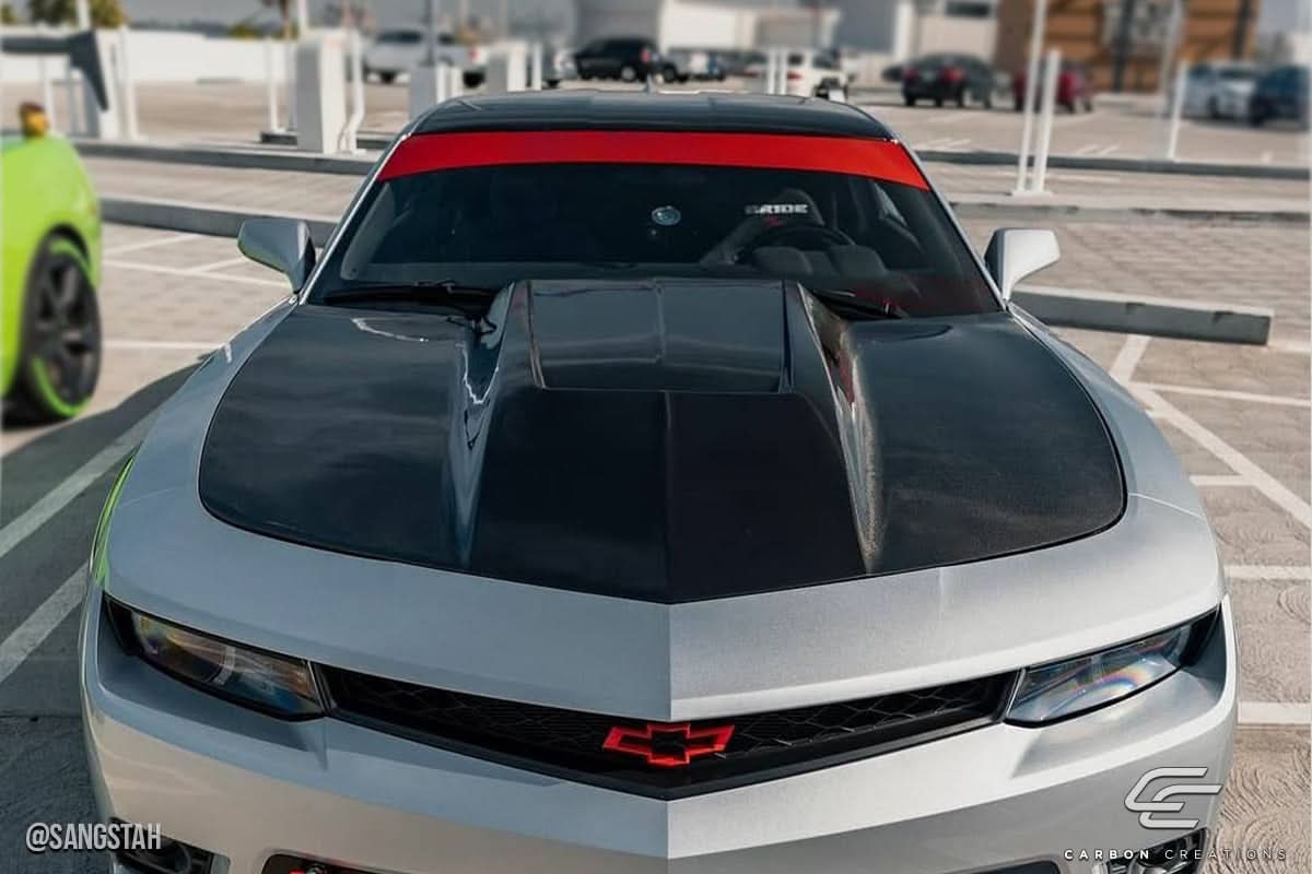 2010-2015 Chevrolet Camaro Circuit Style Hood - Carbon Fiber
