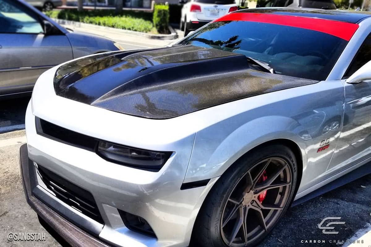 2010-2015 Chevrolet Camaro Circuit Style Hood - Carbon Fiber