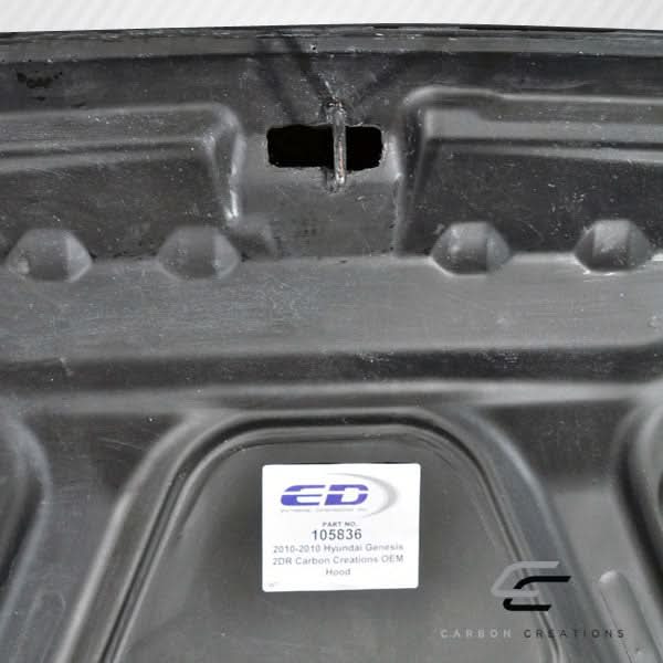 2010-2012 Hyundai Genesis Coupe OEM Look Hood - Carbon Fiber
