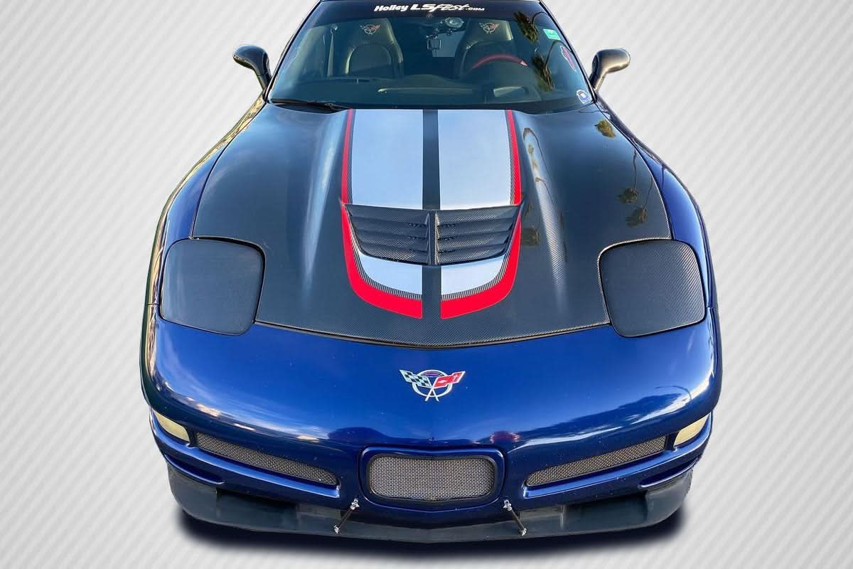 1997-2004 Chevrolet Corvette C5 Stingray Z Style Hood - Carbon Fiber