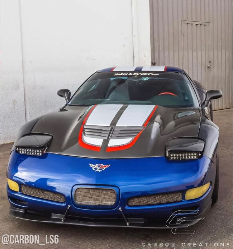 1997-2004 Chevrolet Corvette C5 Stingray Z Style Hood - Carbon Fiber