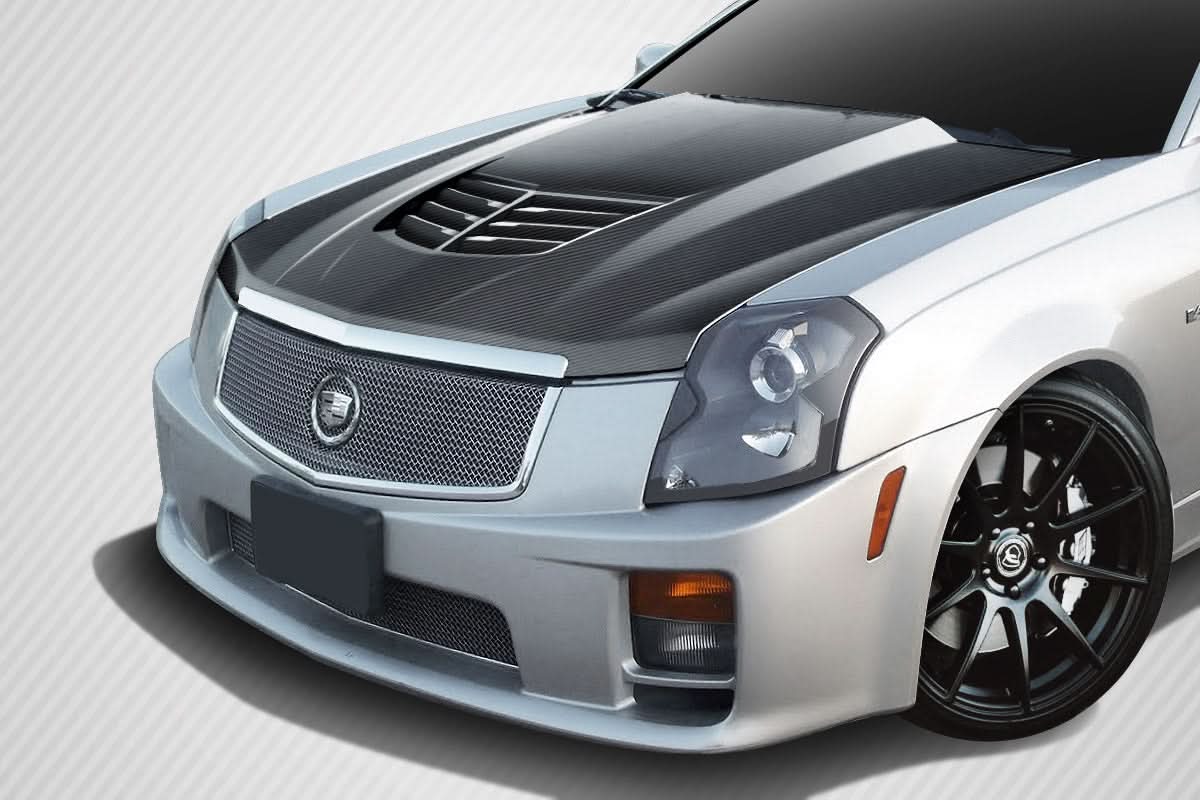 2003-2007 Cadillac CTS Stingray Z Style Hood - Dry Carbon Fiber