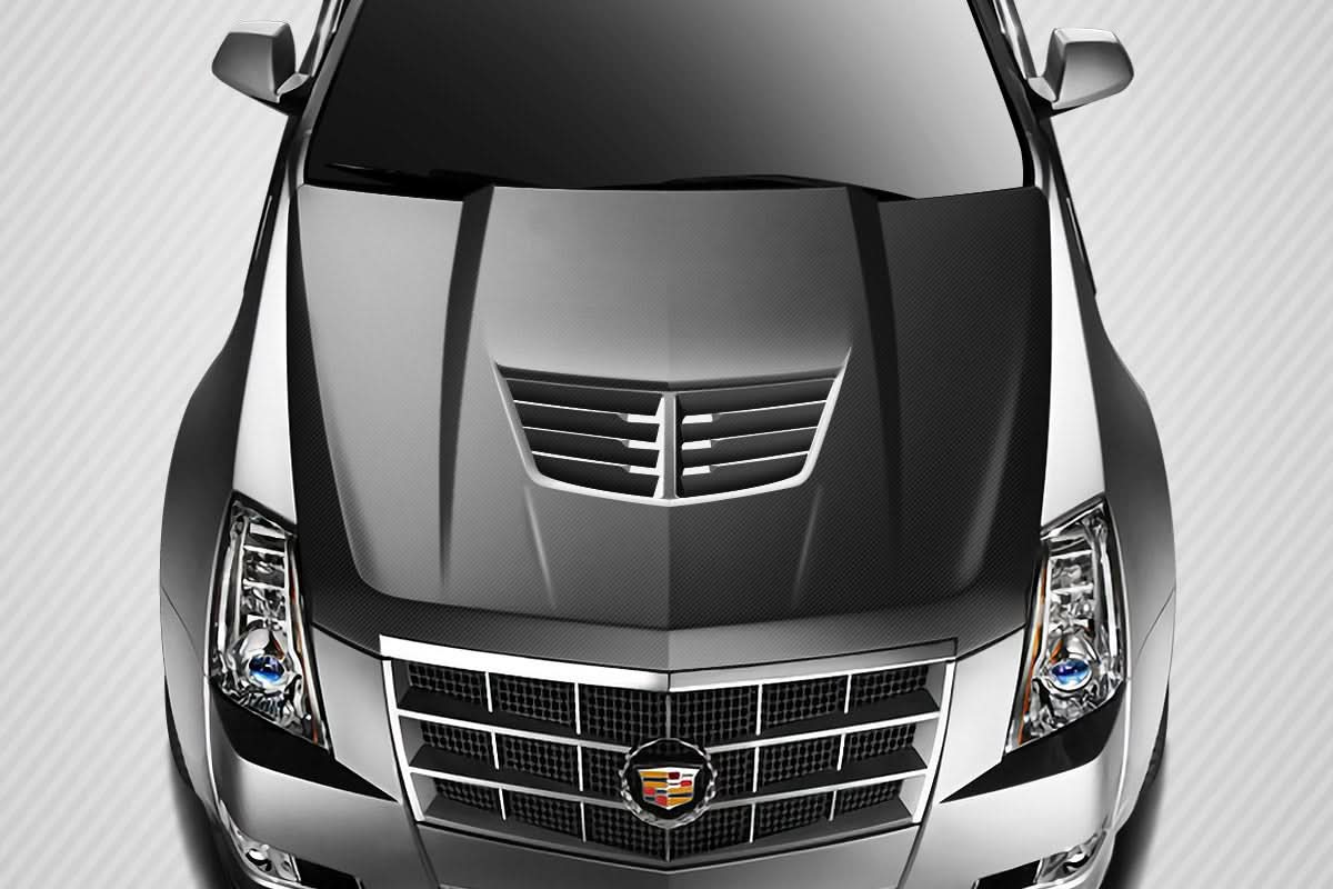 2009-2014 Cadillac CTS-V Stingray Z Style Hood - Carbon Fiber
