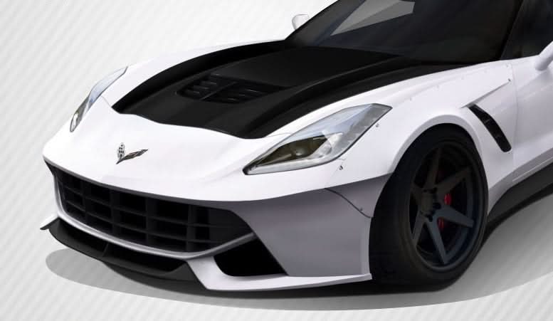 2014-2019 Chevrolet Corvette C7 Z06 Look Hood - Carbon Fiber