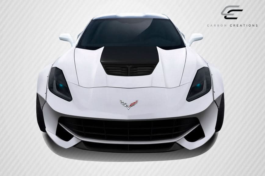 2014-2019 Chevrolet Corvette C7 Z06 Look Hood - Carbon Fiber