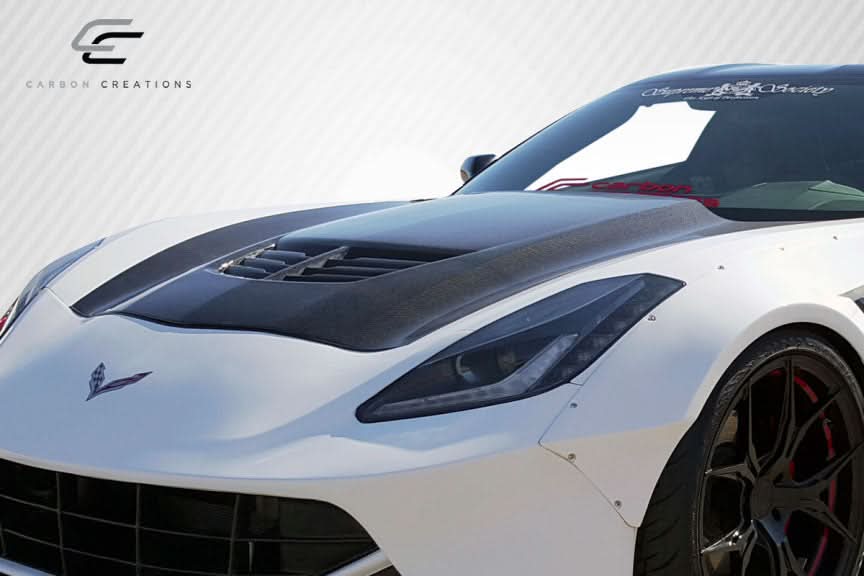 2014-2019 Chevrolet Corvette C7 Z06 Look Hood - Carbon Fiber