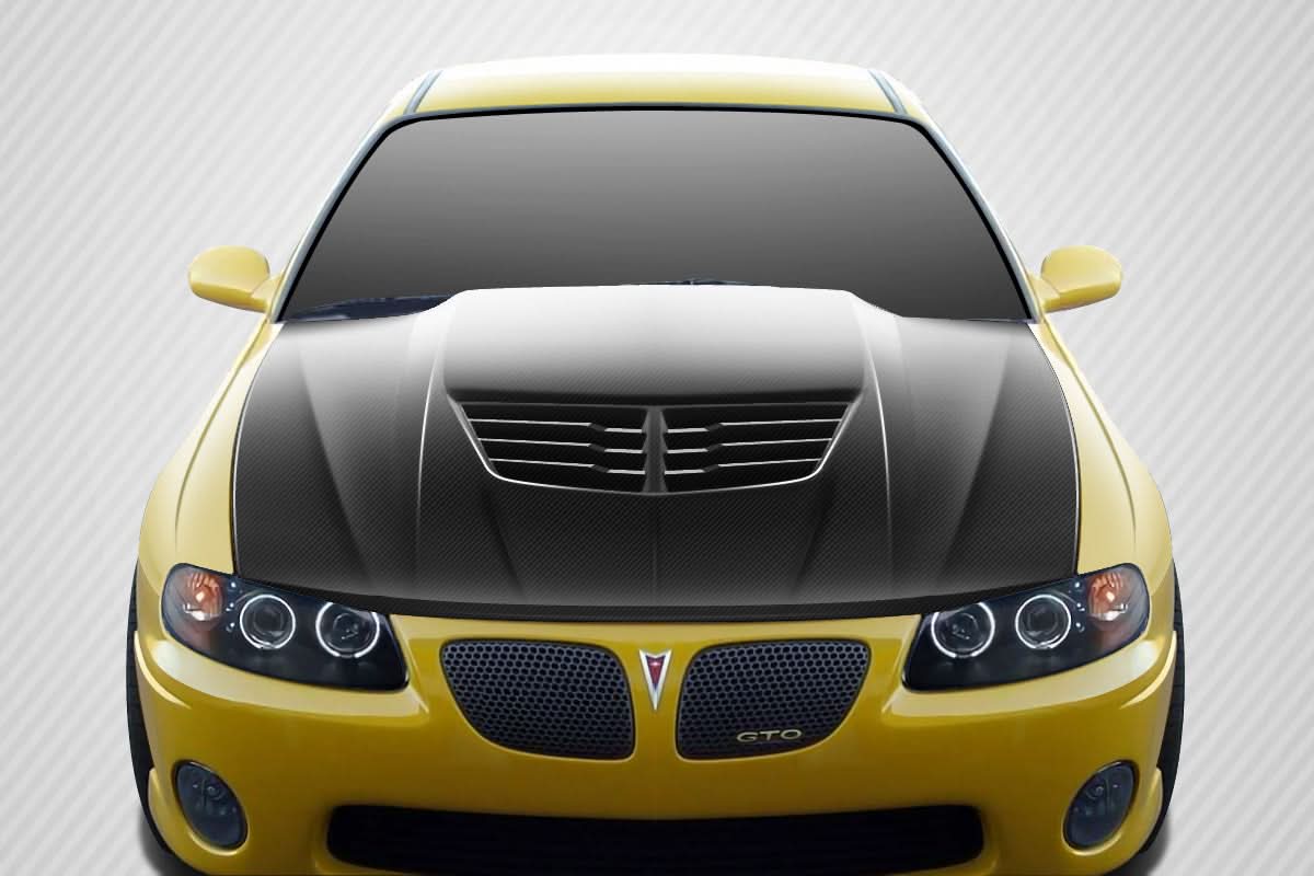 2004-2006 Pontiac GTO Stingray Z Style Hood - Carbon Fiber