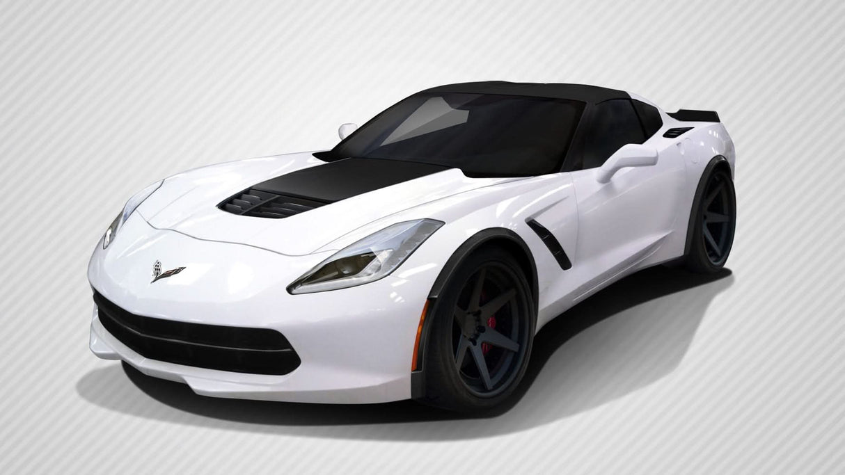 2014-2019 Chevrolet Corvette C7 ZR-C Style Fender Flares - Carbon Fiber