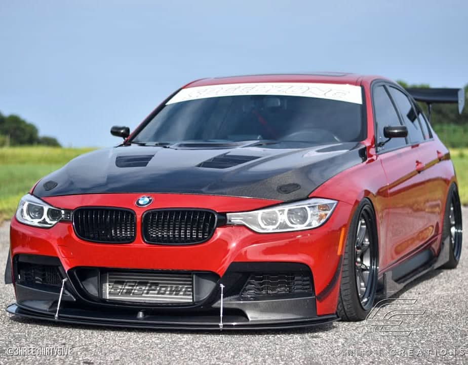 2012-2018 BMW F30 / 2014-2020 F32 Eros Version 1 Style Hood - Carbon