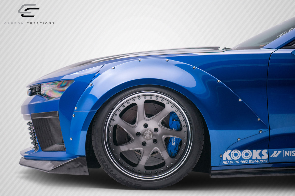 2016-2023 Chevrolet Camaro Carbon Creations DriTech Grid Hood - 1 Piece