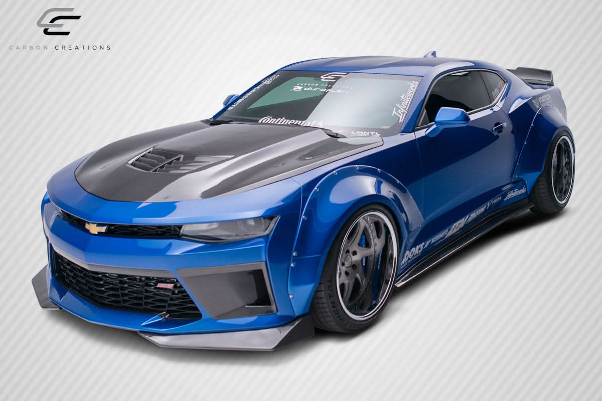 2016-2023 Chevrolet Camaro DriTech Grid Style Hood - Carbon Fiber