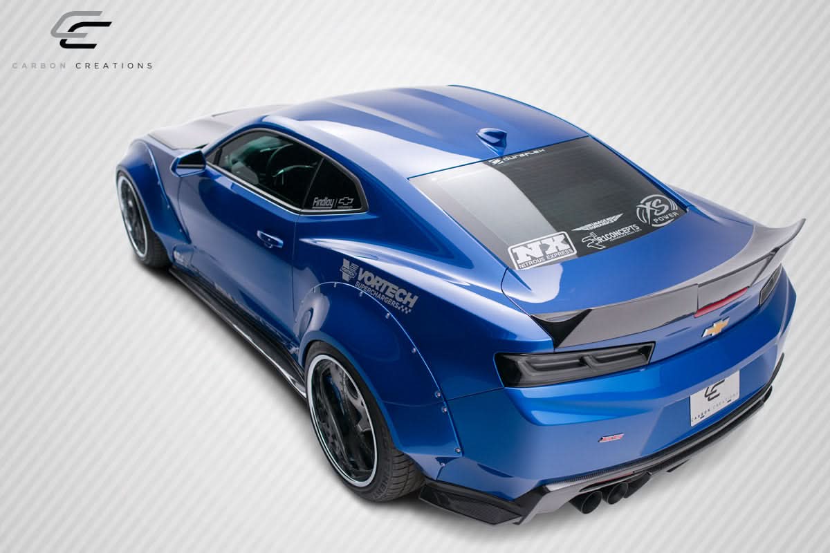 2016-2023 Chevrolet Camaro DriTech Grid Style Hood - Carbon Fiber