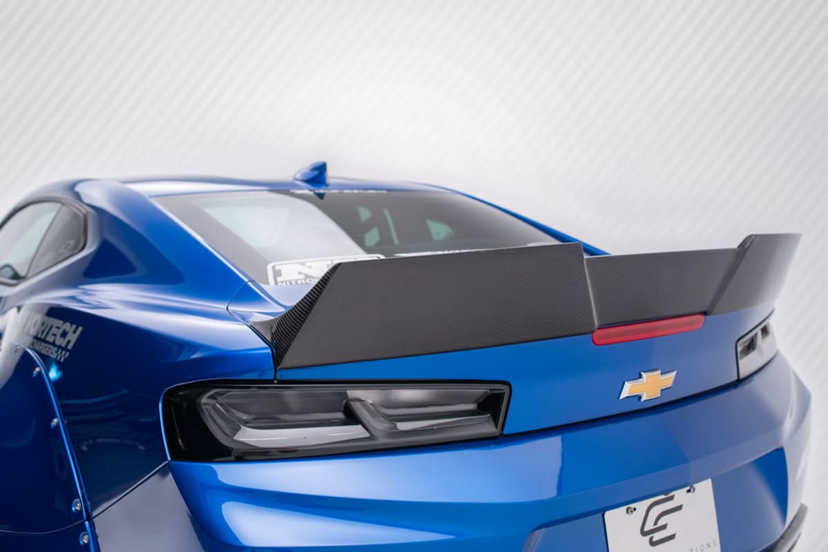 2016-2023 Chevrolet Camaro DriTech Grid Style Rear Wing Spoiler - Carbon Fiber